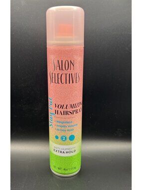 Salon Selectives Stay Put Volumizing Hairspray Extra Hold #2 Anti-Humidity 4oz